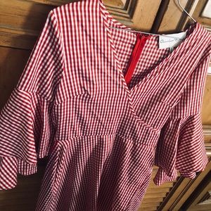 Charles Henry plaid dress